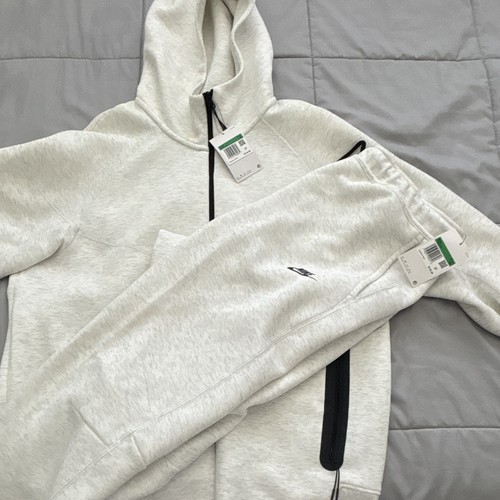 Men white nike - tech, fleece