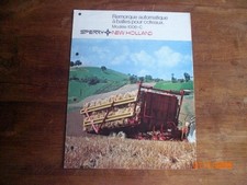 ANCIENNE  BROCHURE     PUBLICITAIRE   REMORQUE  AUTOMATIQUE  NEW HOLLAND 1006 C