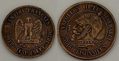 Medaille satirique napoleon - medaille,