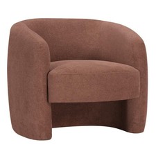 Fauteuil Design en Tissu "Anelita" 87cm Terracotta
