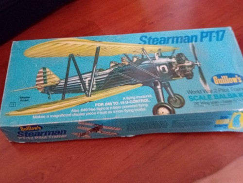 1973 guillow stearman 17 - 1973, guillow's