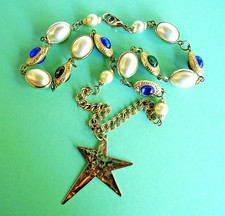 J881 / THIERRY MUGLER / COLLIER MÉTAL DORÉ / 66 CM