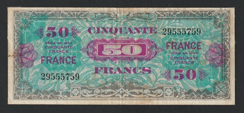 Ww2 francs france - 50, 1944