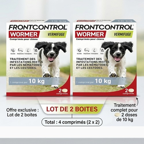 Lot vermifuge frontcontrol - lot, x2