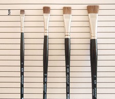 Pinceau plat - martre pure -