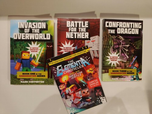 Minecraft book set lot - book, 3