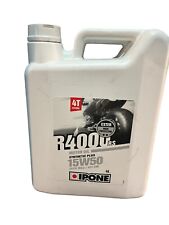 BIDON DE 4 LITRE D HUILE IPONE R4000 RS 15W50 MOTEUR 4T MOTO QUAD YAMAHA SUZUKI