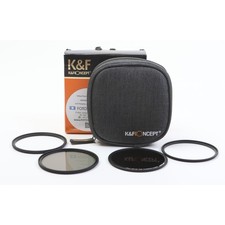 K&F Concept Magnétique Filtre Ensemble 3x 77mm ND1000 / CPL / UV + Neuf (275415)