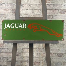 Plaque émaillée JAGUAR 23,6x7,9x0,8" (60x20x2cm) belle décoration de garage r...