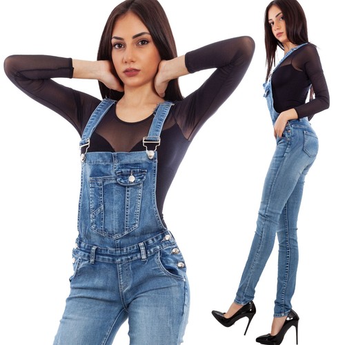Salopette jeans femme global - salopette,