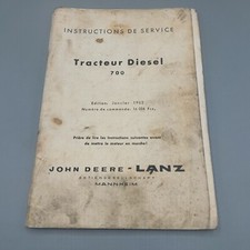 INSTRUCTIONS DE SERVICE_TRACTEUR DIESEL 700 _JOHN DEERE
