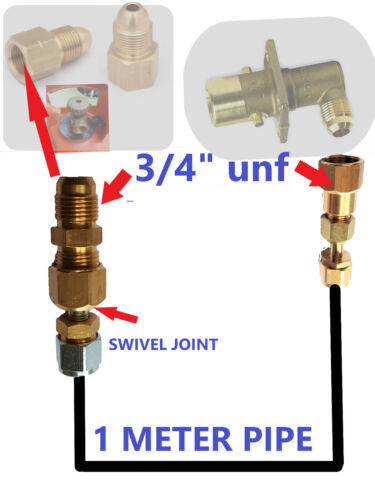 Jic unf propane bouteille - 3/4,