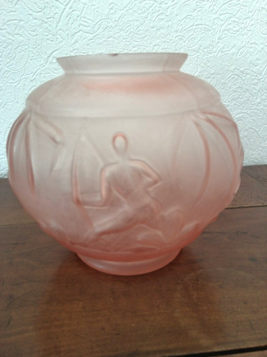 Vase boule verre presse - vase,