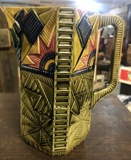 Ancien Pichet en barbotine - Art Déco  Onnaing