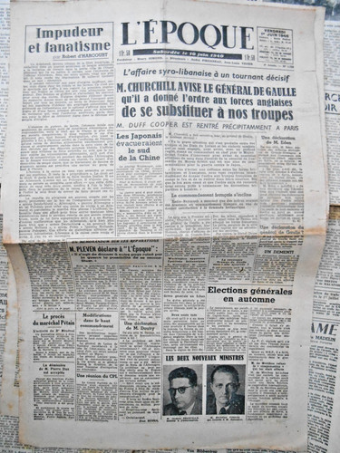 Journal ancien époque 1 - ancien,