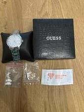 Guess Montre homme W10565G1 Bracelet acier résistante à l'eau + 4 maillons boite