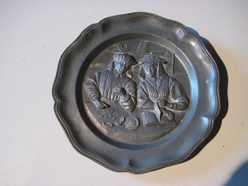 Assiette étain - en,