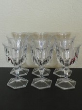 Lot de 6 Verres a vin blanc en CRISTAL D'ARQUES modèle CHAUMONT 