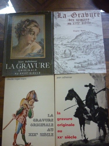 Gravure lot 5 livres - gravure, :