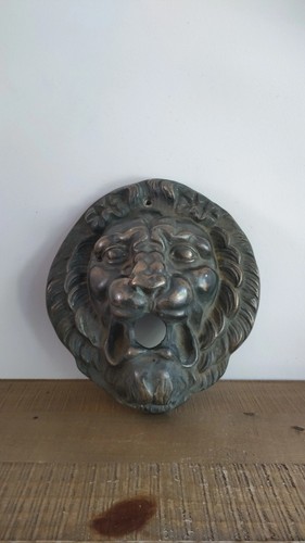 Ancien masque tête lion - masque, de