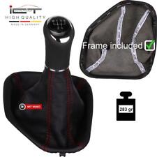 2C ICT Pommeau vitesse pour BMW E39 5 série 5 vitesses soufflet couture rouge