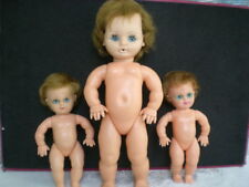 3 POUPEES ANCIENNE BELLA  YEUX BLEU DORMEUR MODELLE DEPOSE SGDG SIGNEE ENFANT