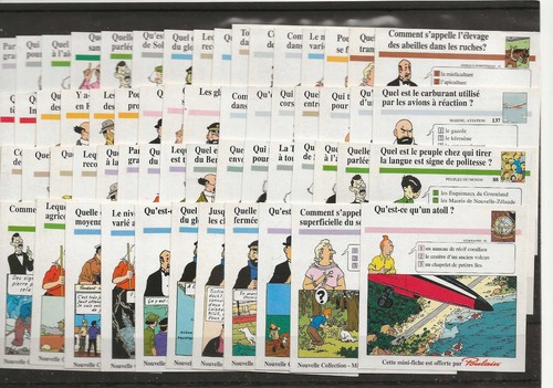 Vignettes tintin avec cartes - vignettes, 2