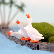30 mini figurines canard en résine pour jardin pour présentoir et décoration