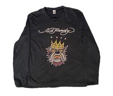 Don Ed Hardy Tshirt By Christian Audigier Dogs Rule T-Shirt Vintage Retro Tee/ L