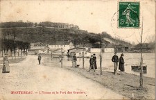 77 MONTEREAU - l'yonne et le port des graviers