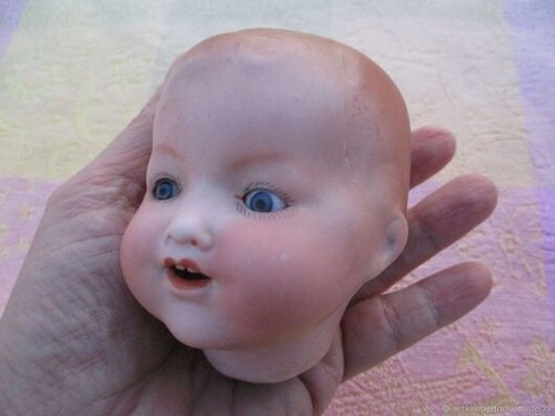 Ancienne tête poupée bebe - ancienne,