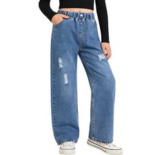 Jeans large fille bootcut - jeans,