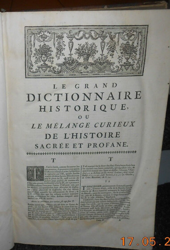 Livre ancien dictionnaire - livre,