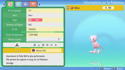 Pokemon mew 6iv diamant - pokemon, (diamant