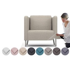 Housse confortable pour fauteuil Ekero - mélange cachemire tissu...