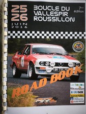 ROAD BOOK BOUCLE VALLESPIR ROUSSILLON 2016 RALLYE AUTOMOBILE ALFA ROMEO GTV6