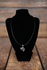 Lévrier irlandais 2 - pendentif en argent avec l'image d'un chien Art Dog FR