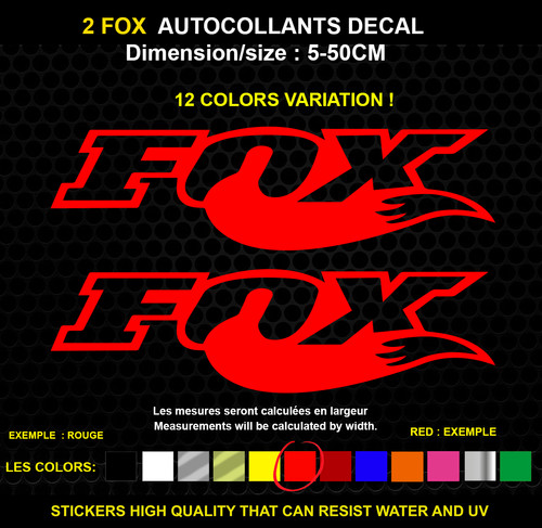 Fox moto autocollant - ,