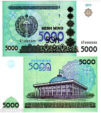 OUZBEKISTAN UZBEKISTAN Bilet 5000 SUM 2013 NEW NOUVEAU  UNC NEUF