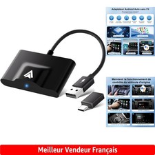 Dongle Android Auto Sans Fil - Compatible 98% des Voitures, Branchez & Jouez