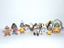 Lot de 8 Figurines vintages PVC - Série complète Yakari - Schleich (C381)