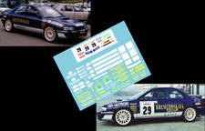 [DECALS 1/43] SUBARU IMPREZA 555 GROUPE A - POSTEL - RALLYE WRC TOUR DE CORSE 95