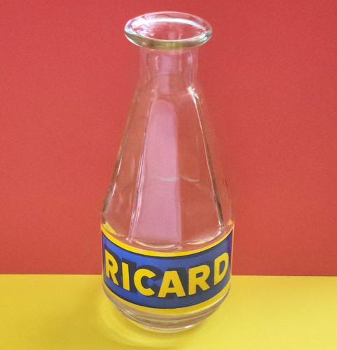 Ancienne carafe publicitaire - ancienne,