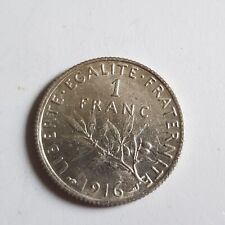 France - Pièce de 1 Franc Argent - Semeuse de Roty - 1916