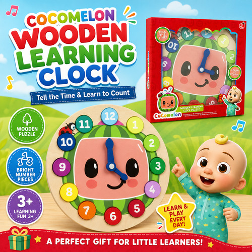 Cocomelon puzzle horloge - cocomelon, en