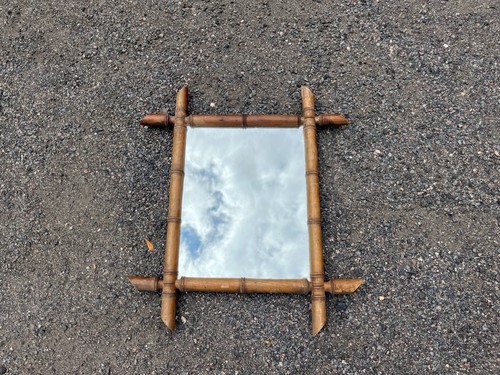 Miroir ancien bambou - ancien, en