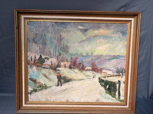 Ancien tableau peinture huile - tableau,