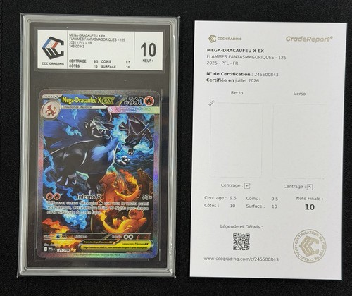 Carte pokémon méga - pokémon, méga-dracaufeu