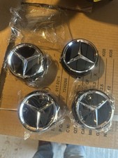 4 caches moyeu mercedes 75mm