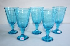 5 verres à eau en verre